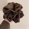 Gomas para el pelo de tela de alta gama estilo retro coreano para Otoño e Invierno para Mujer, Accesorios Versátiles para Cola de Caballo Baja estilo perezoso
