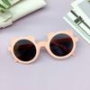 Gafas de sol plegables y portátiles de color caramelo vintage, estilo oso clásico, para playa y surf, gafas de moda para niños y niñas