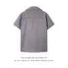 Camisa de Verano para Hombre de Seda de Hielo, Camisa Estampada Moderna y Elegante, Fresca y Transpirable, Camisa Elástica de Manga Corta, Estilo Delgado