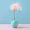 Vara Teaser Brinquedo para Gatos com Penas, Autoentretenimento, Solucionador de Tédio Espiralador de Sino de Pena, Gadget Consumidor de Energia, Em Estoque Atacado