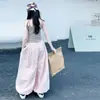 Conjunto de Verano para Niñas 2026 Nuevo Casual Estilo Coreano para Niñas Mayores, Conjunto de Top sin Mangas con Pantalones de Tres Rayas, Moderno