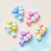 Lindo Macarrón Corazón Globo Resina Hecho a Mano DIY Pegamento Crema Accesorios para el Cabello Pasador Funda para Teléfono Móvil Accesorios para Vehículos Eléctricos