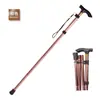 Bastón de Trekking Plegable para Exteriores Transfronterizo de Fábrica Telescópico de Cinco Secciones Muletas para Ancianos Bastón de Escalada para Viaje