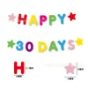 Banderines de Feliz Cumpleaños de Colores Estilo Coreano Guirnaldas de Fieltro con Estrellas de Colores Banderines de Decoración para Cumpleaños Infantiles
