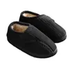 Pantuflas de Algodón para Personas Mayores para Hombre, Antideslizantes para Interiores del Hogar, Suela Gruesa para Ocio en Casa, Zapatos de Algodón Suave y Cálido de Felpa para Mujer