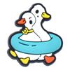 E-commerce transfronteiriço fofo desenho animado Pato Pato Buraco sapatos flor de sapato acessórios PVC borracha macia DIY removível sapatos de jardim fivela de sapato
