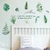 Pegatina de Pared Hojas Verdes Plantas en Maceta Suculentas Sala de Estar Dormitorio Dormitorio Pegatinas de Plantas Flores de Pared Nórdicas Decoración de Pared Autoadhesiva