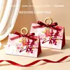 Caja de dulces para boda 2026 nuevo modelo creativa de alta gama caja de dulces para boda nuevo estilo chino carácter "doble felicidad" regalo versión coreana caja de dulces para compromiso