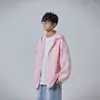 Ropa de Protección Solar para Hombre de Verano, Estilo Nuevo Delgado, Protección UV y Solar, Moda Urbana, Color Sólido, Holgada, Casual, Talla Grande