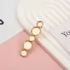 Pinza para el cabello de cinco placas doradas Songjin Famoso en Internet Pinza lateral de metal Accesorios para la ropa Pinza para el cabello DIY Pinza pequeña Accesorio para el cabello