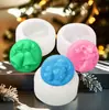 Venda Quente Transfronteiriça Série de Natal Sino Redondo Meias Velho em Relevo Aromaterapia Gesso Vela Decoração Molde de Silicone