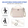 Bolsa Térmica para Almoço Bolsa Térmica de Camada Dupla Grande Capacidade Bolsa para Piquenique ao Ar Livre Portátil de Ombro Portátil para Conservar Fresco Bolsa de Gelo Frio