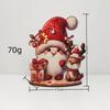 Novas decorações de Natal transfronteiriças Papai Noel Enfeites de madeira Árvore de Natal Mesa Atmosfera de férias Cena Layout