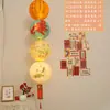 Decoraciones para el Festival de Medio Otoño 2026, Faroles de Papel Plegables Estilo Chino, Acertijos de Faroles, Montaje de Escena de Ambiente del Festival de Faroles para el Hogar y Centros Comerciales