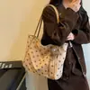 Bolso Tote de Lunares para Mujer, Bolso de Gran Capacidad, Nuevo Otoño 2026 Bolso de Hombro Vintage de Ante Maillard