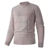 Suéter de malha pulôver gola redonda masculino novo para outono/inverno da Amazon, suéter liso moderno e casual, segunda pele masculina