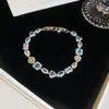 Pulsera de flor redonda con cierre de circonita, lujo ligero, alta gama, pulsera exquisita con un diseño elegante, versátil y a la moda, venta al por mayor