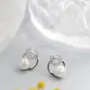 Nafuge joias de prata atacado brincos de tarraxa de pérola de água doce natural moda feminina simples brincos de tarraxa de prata 925 esterlina