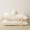 Almohada de clase A con protección para la columna cervical, núcleo de terciopelo de plumas de alta elasticidad, ideal para dormir en dormitorios de estudiantes, hoteles masculinos, almohada individual baja especial.