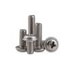 PWM 304 cabeça redonda cruzada de aço inoxidável com parafuso de almofada M2M2.5M3M3.5M4 cabeça de panela com parafuso médio