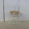 Taza de Vidrio con Forma de Uva, Taza de Café, Vidrio de Borosilicato Alto con Asa, Taza de Leche, Taza para Latte, Vaso para Beber, Vaso para Jugo