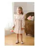 Vestido para Meninas com Renda de Flor Francesa em Madeira, Gola Alta, Manga Longa, Vestido Princesa Infantil, Algodão Puro, Outono 2026