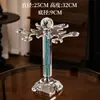 Porta copas de vino de cristal con diamantes dorados estilo Ins de lujo ligero, estilo moderno para hoteles, venta al por mayor de fabricantes