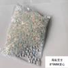 Paquete al por mayor de joyería para arte de uñas de 720 piezas sal marina queso gotas de agua grandes y pequeñas amor cuadrado cristal taladro puntiagudo transfronterizo