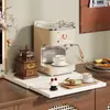 Estante de Almacenamiento para Cafetera para Uso Doméstico, Portavasos Multifuncional de Múltiples Niveles Extraíble y Ajustable en Altura, Organizador de Almacenamiento Multifuncional para Cocina