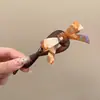 Elegante Pinza para el Cabello para Mujer, Pinza Retorcida de Alta Gama para la Parte Posterior de la Cabeza, Pasador Floral, Accesorio para el Cabello, Pinza de Pato, Pasador