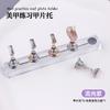 Soporte para uñas japonés para práctica de arte de uñas, soporte para uñas con base de diamante, piezas de arcilla para uñas, estante de práctica para exhibición de trabajos de arte de uñas de barro