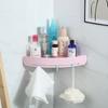 Trípode de esquina sin perforaciones para el hogar, cocina, baño, estante para lavabo, estante para condimentos de cocina, estante para condimentos