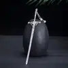 Horquilla con colgante de espada china, accesorio para el pelo sencillo, de metal duro, para la parte trasera de la cabeza, ideal para celebridades cibernéticas, horquilla clásica.