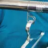 Varal de Roupa de Aço Inoxidável 304 com Pregadores à Prova de Vento, Anel Antiderrapante, Varal Externo para Janela, Gancho Durável para Secar Roupa