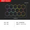 Luz Hexagonal de Panal para Lavado de Autos de Aluminio Transfronterizo 110V, Luz de Color RGB de Voltaje Amplio, Luz Ambiental para Estación de Trabajo Hexagonal de Autos en Garaje