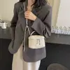 Bolso Cubo Portátil Rombo Estilo Chanel Bolso de Cadena Bolso de Mujer 2024 Nuevo Primavera Estilo Coreano Versátil Bolso de Hombro Cruzado