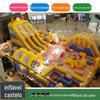 Castelo inflável ao ar livre grande crianças inflável slide trampolim shopping átrio inflável castelo travesso paraíso fabricantes