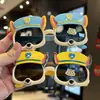 Gafas de Sol Polarizadas para Cachorro Chico Visera Solar Genial Montura Suave Silicona de Dibujos Animados Gafas de Sol para Niños Cachorro Ladrando Lindo
