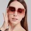 Tendência Luxo Leve Retrô 2025 Novos Óculos de Sol Quadrados Transfronteiriços Simples Grandes Unissex Versátil Fashionáveis Deslumbrantes