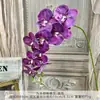 Orquídea Borboleta de Cola de Nove Cabeças Buquê Artificial Falso Flor de Seda Flor Artificial de Plástico Decoração de Sala de Estar Arte Floral de Casamento Produto Acabado