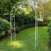 Suporte de flores treliça suporte de rosa treliça de clematis horta jardim externo arco de ferro forjado suporte de flores trepadeira