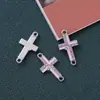 Acessórios de Cruz de Diamante Quente da Amazon Anel Duplo Acessórios de Joia Pulseira DIY Colar Chaveiro