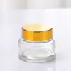 Botella de Vidrio con Hombro Inclinado, Botella Espesa para Crema, Botella de Muestra de Viaje Personalizada de Alto Valor para Contorno de Ojos y Crema Facial
