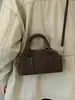 Bolso de bolos Yozhi de ante transfronterizo, bolso de mano retro casual de cuero genuino, diseño moderno, bolso de hombro elegante