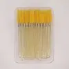 Cajas de Cepillos para Pestañas al por Mayor con Mangos de Cristal, Cepillos de Colores, Cepillos para Pestañas de Doble Propósito, Paquete de 50 Piezas de Cepillos para Pestañas