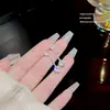 Pendientes de Plata 925 con Aguja, Lujo Ligero, Circonita Súper Brillante, Estilo Ins para Mujer, Pendientes Sencillos Versátiles, Tendencia de Internet, Pendientes de Botón de Gama Alta de Nicho