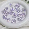 Dingyi Transparente Grande Borboleta Lua Fria Irregular Contas Galvanizadas Acrílico Furo Passante Contas Soltas Pulseira DIY Acessórios de Joias