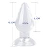 Tapón Anal Big Mac, Tapón Anal, Juego de Tres Piezas Grande, Mediano y Pequeño, Tapón Anal de Perla de Cristal Altamente Transparente Suministro de Fábrica
