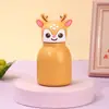 Nueva taza aislante con cabeza de animal de dibujos animados, taza de agua de acero inoxidable moderna y linda, taza creativa y elegante para estudiantes