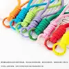 Ventas Directas de Fábrica Hogar Práctico Cosa Buena DIY Colorido Nudo Hecho a Mano Tejido Cordón Colgante Pintura para Hornear Mosquetón de Resorte